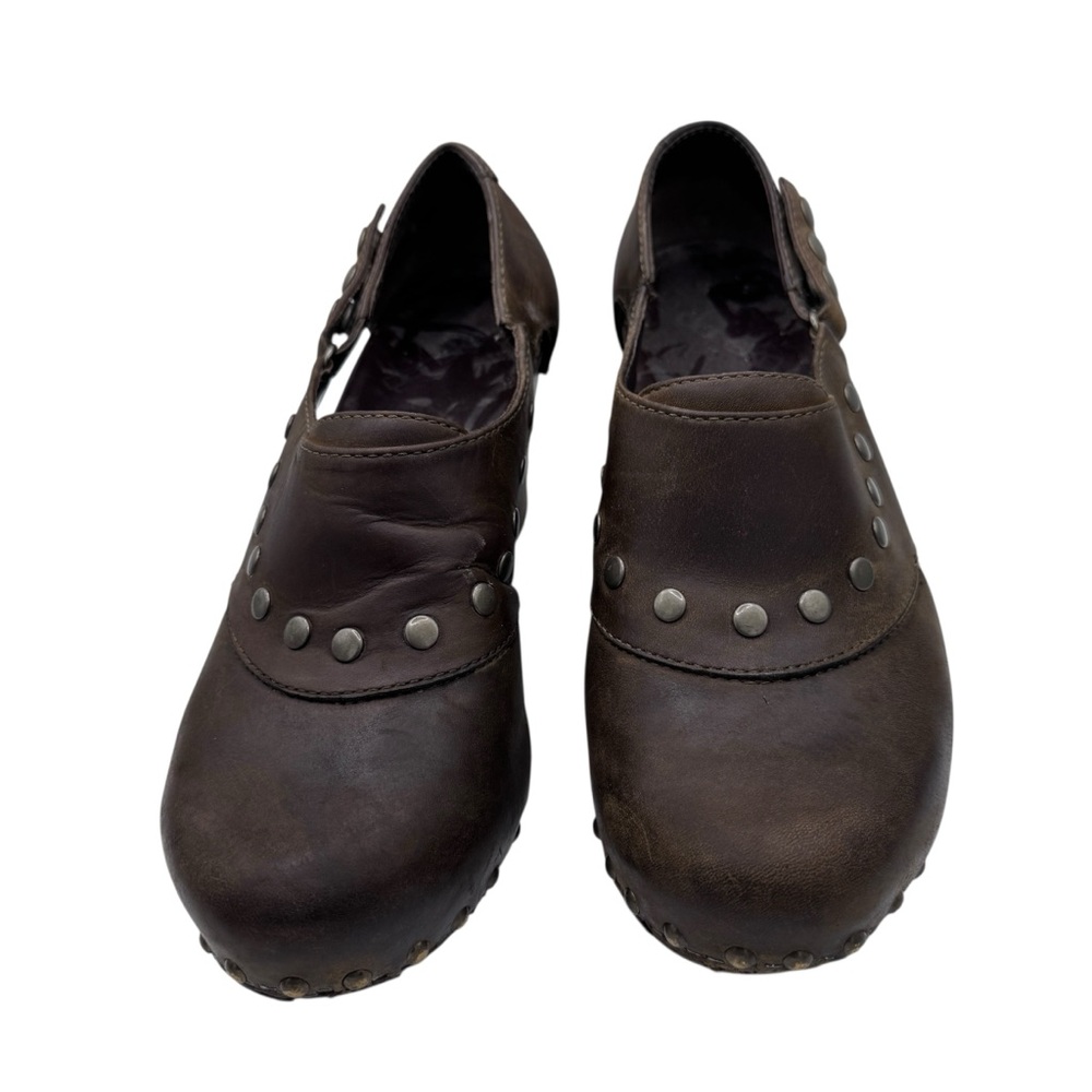 Dansko Women’s Brown Leather Dress Shoes with Studs - Size 37/ US 6.5-7
